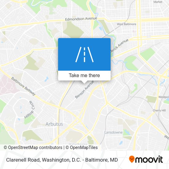 Clarenell Road map