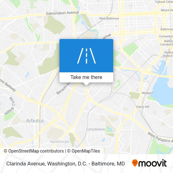 Clarinda Avenue map