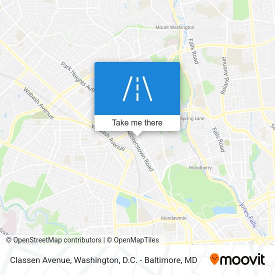 Classen Avenue map