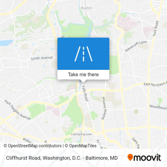 Cliffhurst Road map