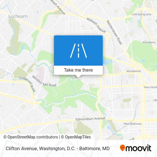 Clifton Avenue map