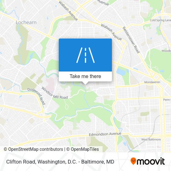 Mapa de Clifton Road