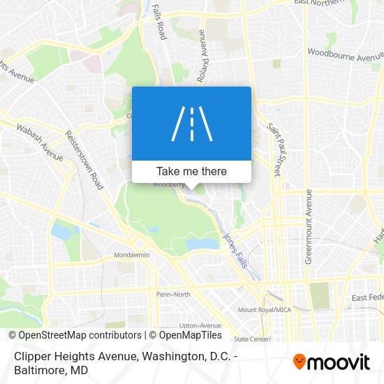 Clipper Heights Avenue map