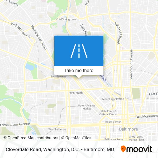 Cloverdale Road map