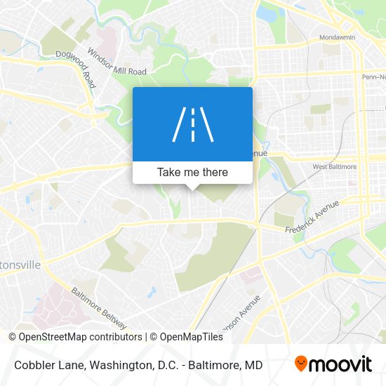 Cobbler Lane map