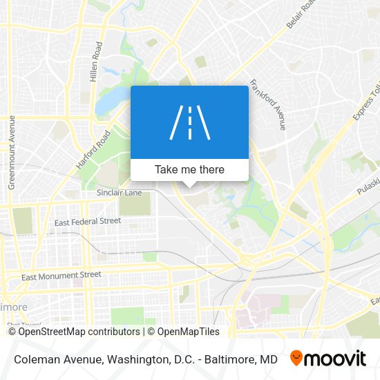 Coleman Avenue map