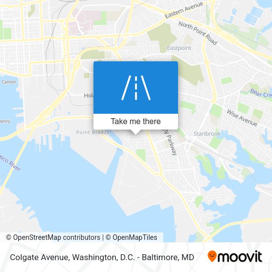 Mapa de Colgate Avenue
