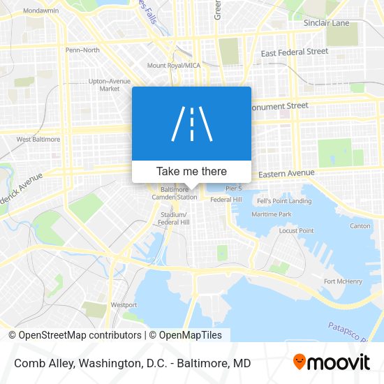 Comb Alley map
