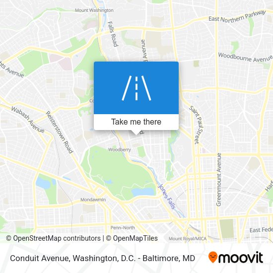 Conduit Avenue map