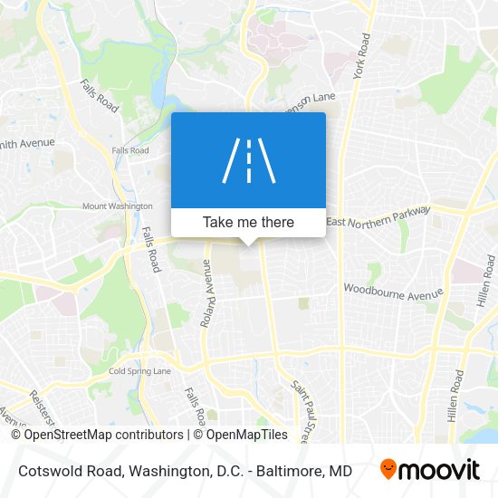 Mapa de Cotswold Road
