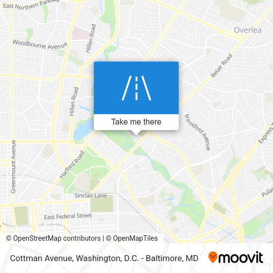 Cottman Avenue map