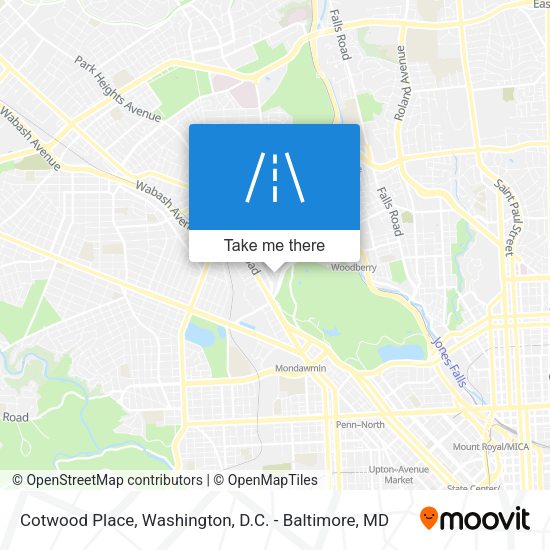 Cotwood Place map