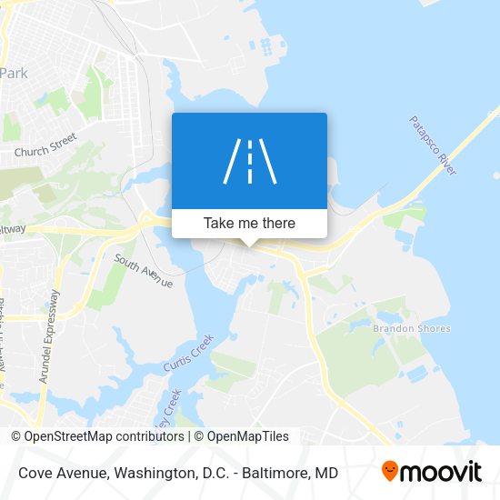 Cove Avenue map