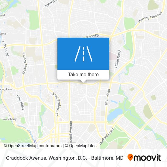 Craddock Avenue map