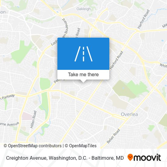 Mapa de Creighton Avenue