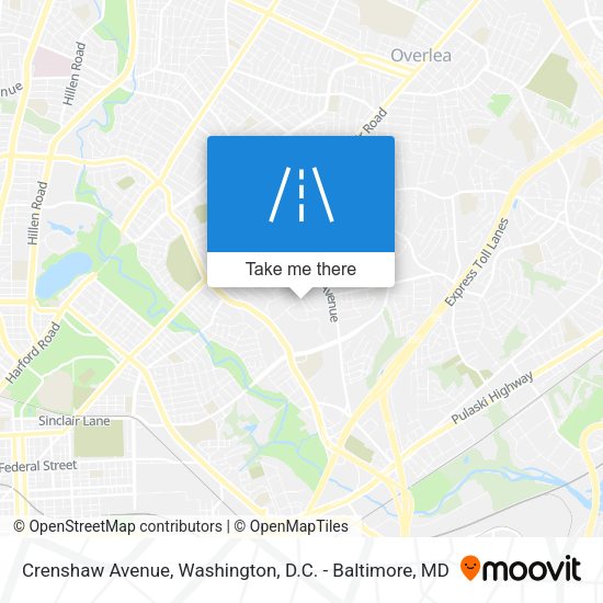 Crenshaw Avenue map