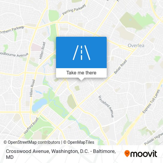 Mapa de Crosswood Avenue
