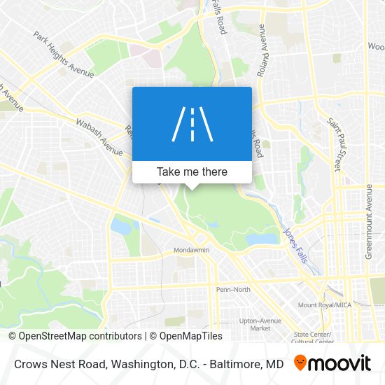 Crows Nest Road map