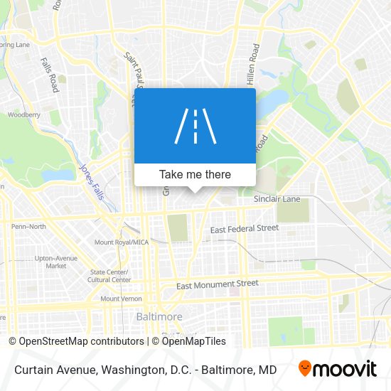 Curtain Avenue map