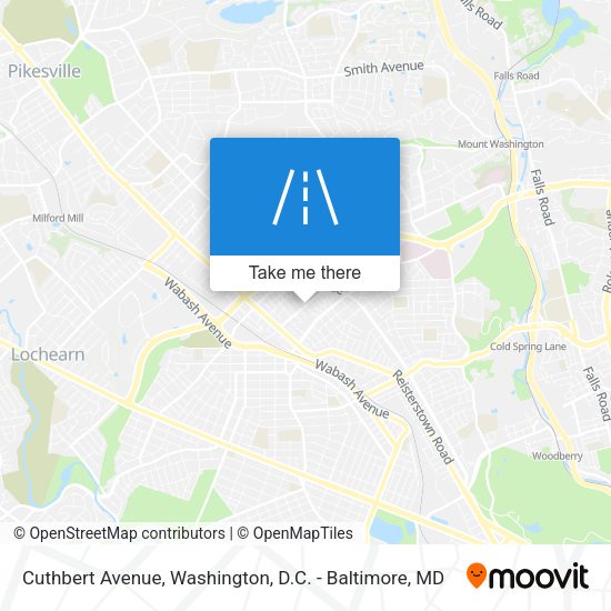 Cuthbert Avenue map