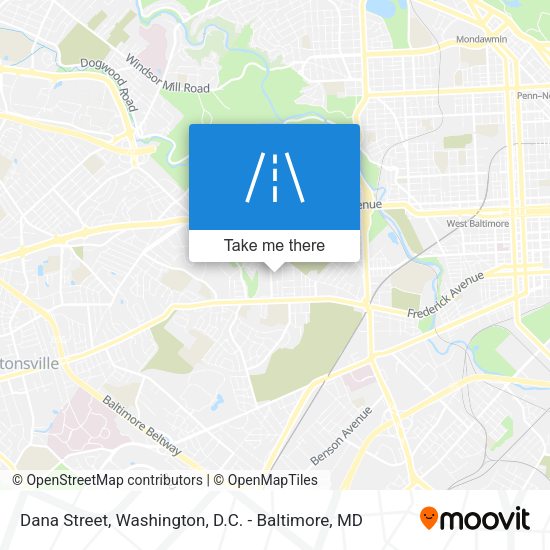 Dana Street map