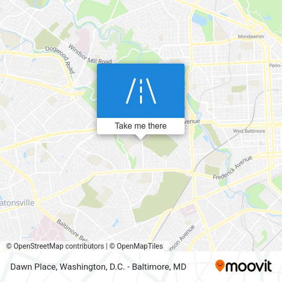 Dawn Place map