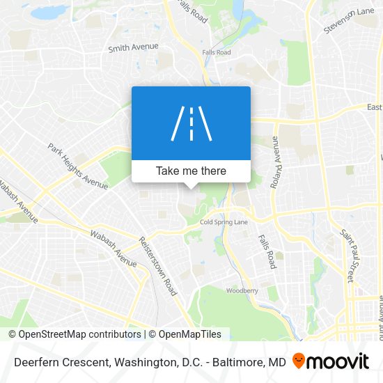 Deerfern Crescent map