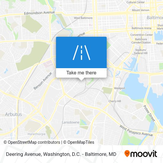 Mapa de Deering Avenue
