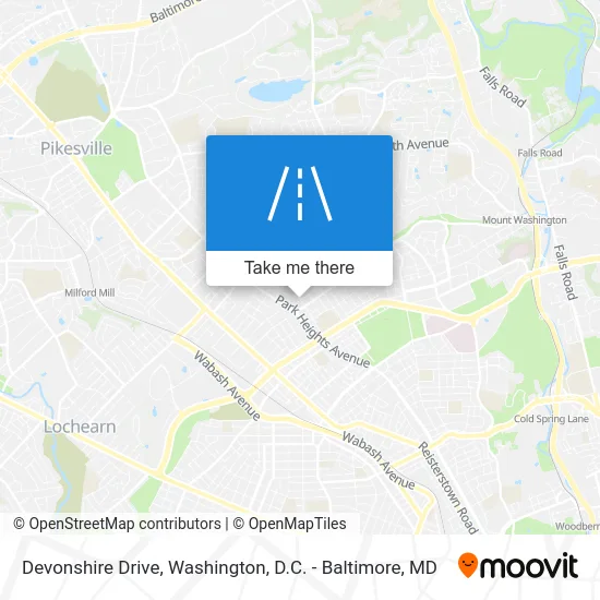 Devonshire Drive map