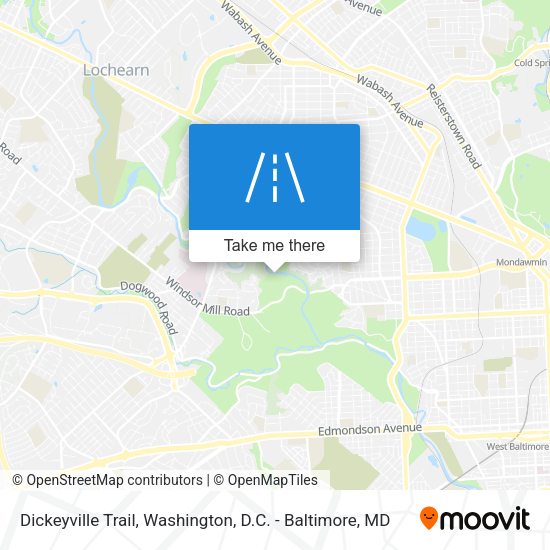 Mapa de Dickeyville Trail