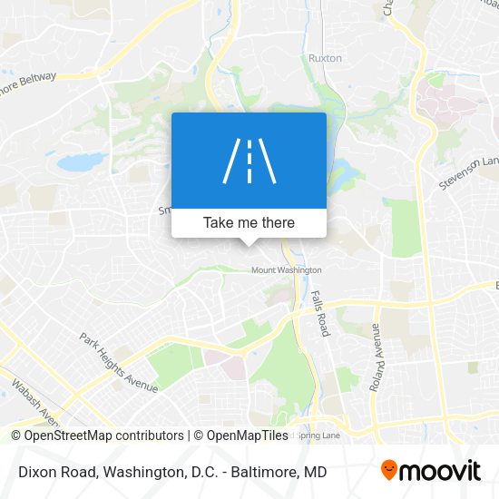 Dixon Road map