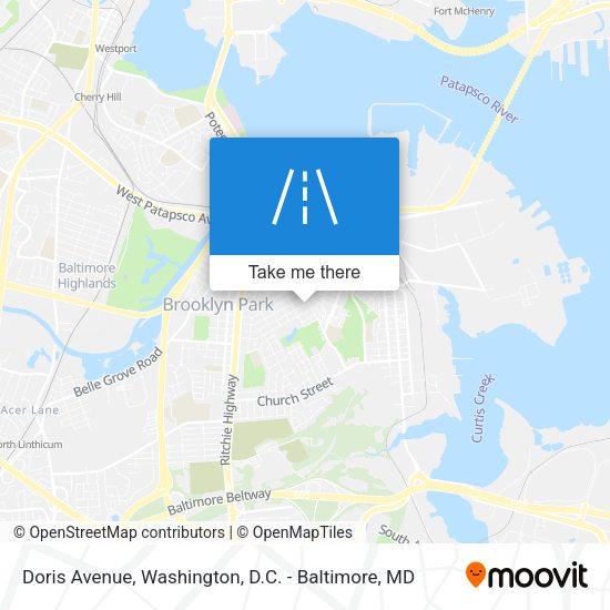 Mapa de Doris Avenue