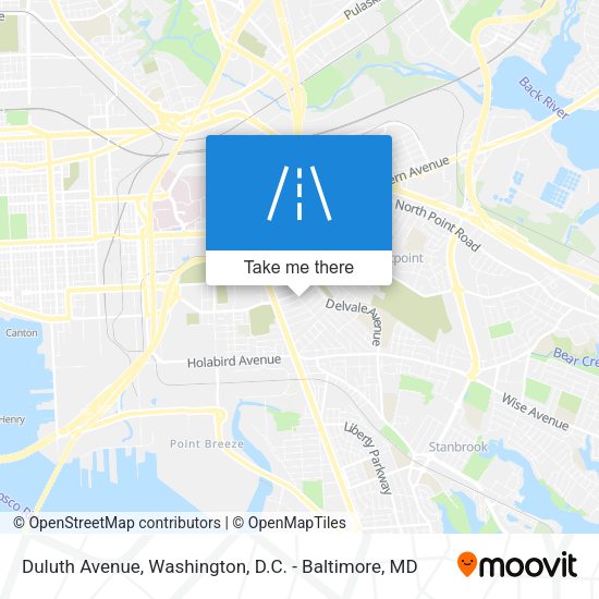 Duluth Avenue map
