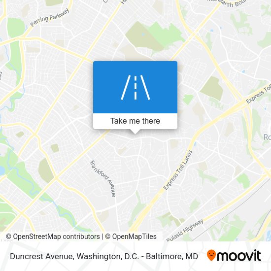 Duncrest Avenue map