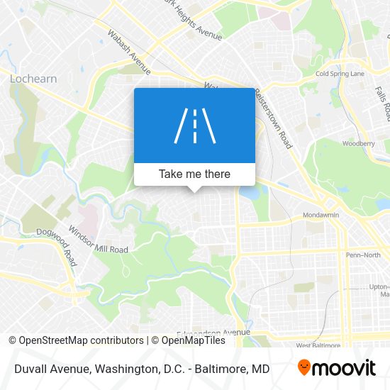 Mapa de Duvall Avenue