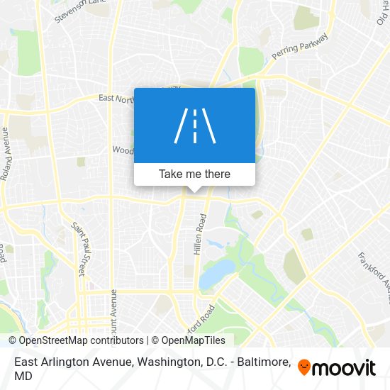 East Arlington Avenue map