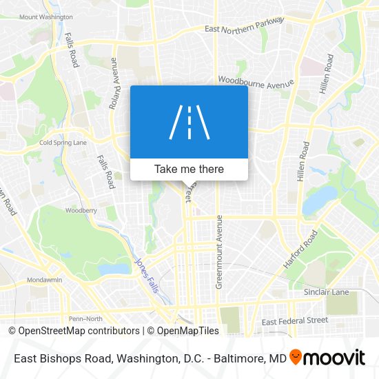Mapa de East Bishops Road