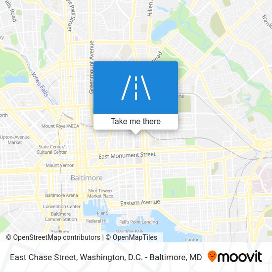 East Chase Street map
