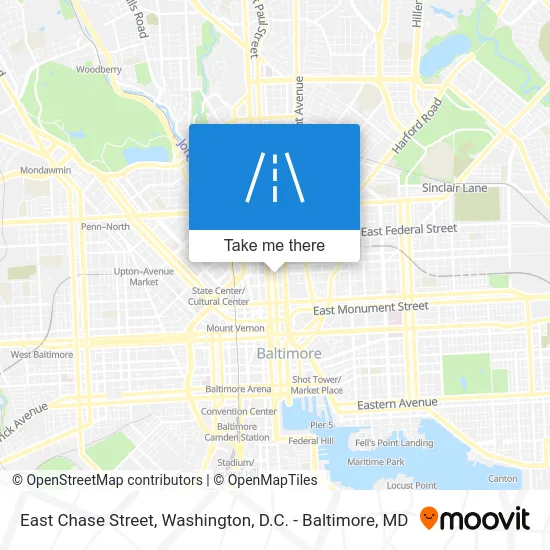 East Chase Street map