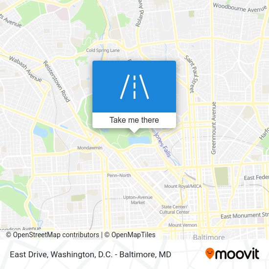 East Drive map