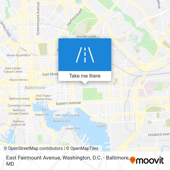 East Fairmount Avenue map