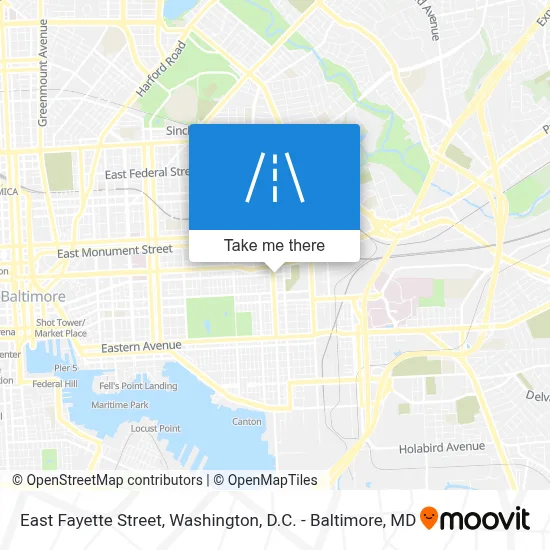East Fayette Street map