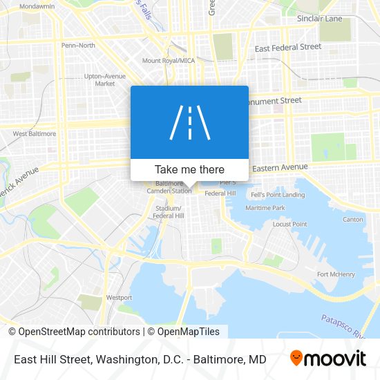 Mapa de East Hill Street