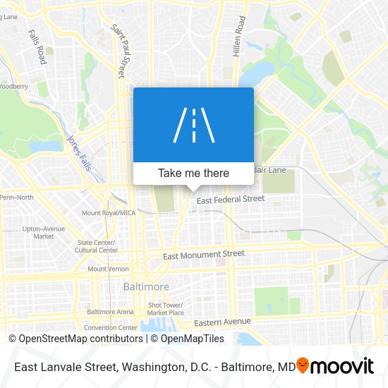 East Lanvale Street map