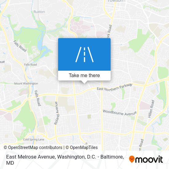 East Melrose Avenue map