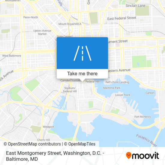 Mapa de East Montgomery Street