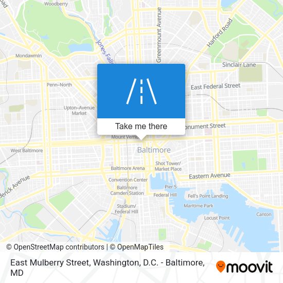 East Mulberry Street map