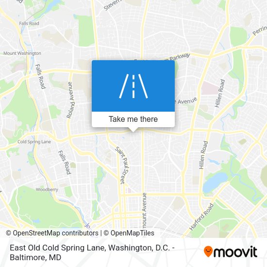 Mapa de East Old Cold Spring Lane