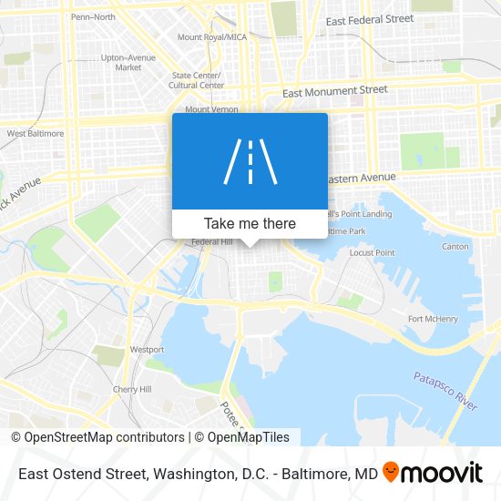 East Ostend Street map