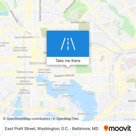East Pratt Street map